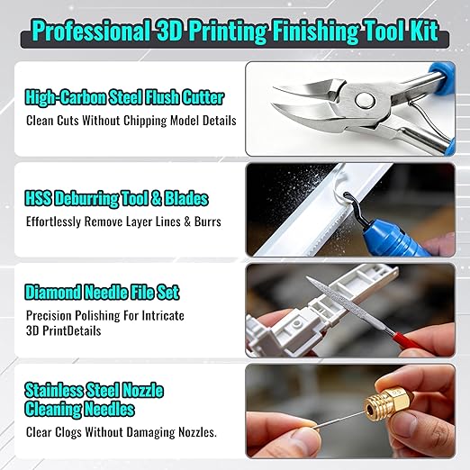 83PCS 3D Printer Tools Kit for Cleaning, Removal & Repair | Complete 3D Printer