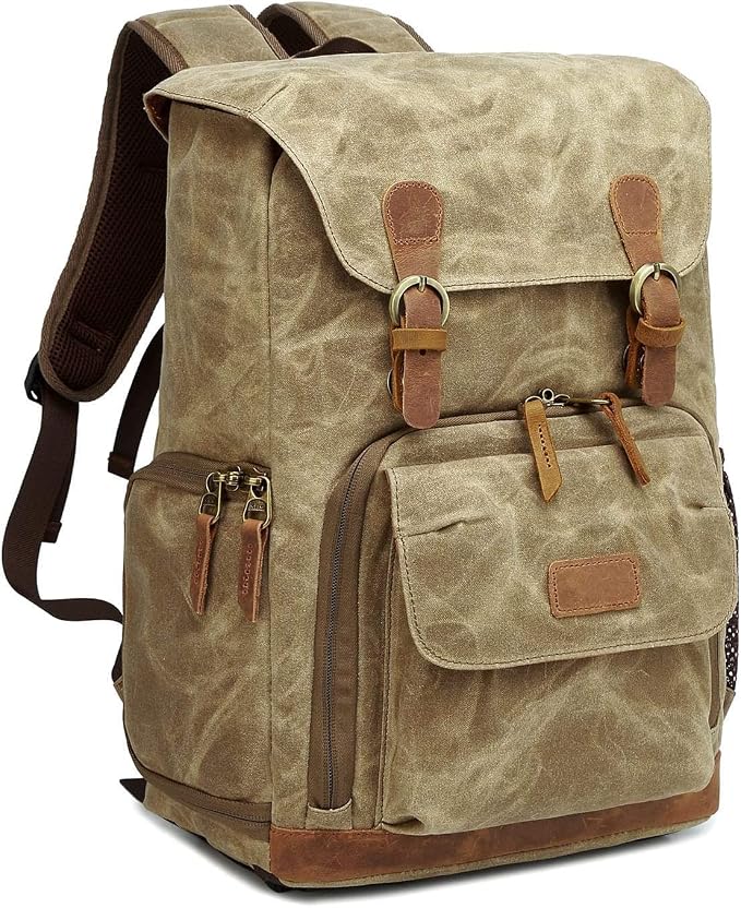 UBAYMAX Camera Backpack, DSLR SLR Waterproof Canvas Camera Bags Rucksack 15.6