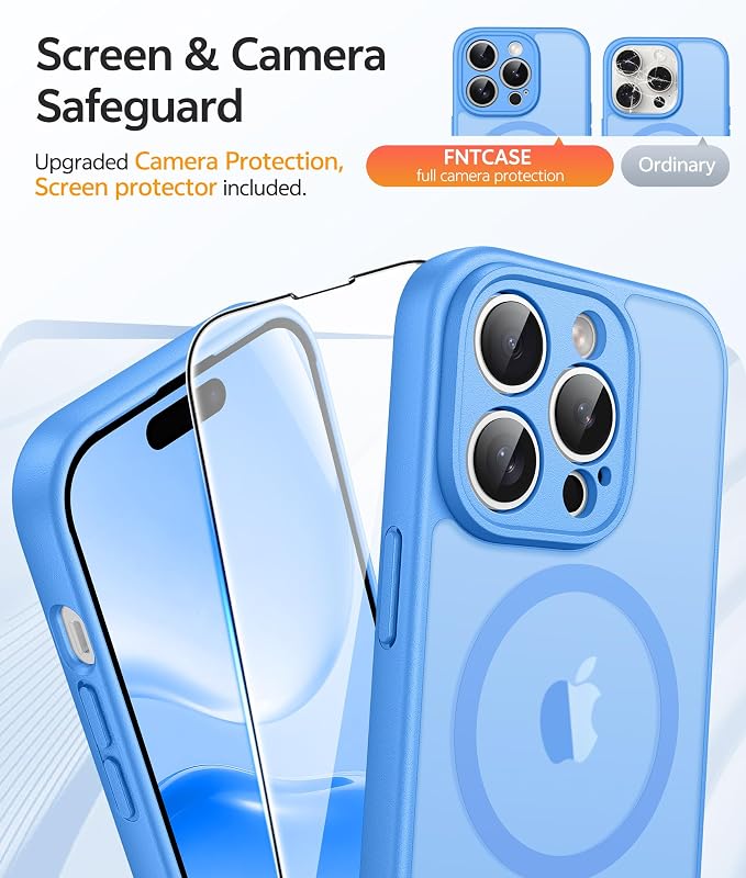 FNTCASE for iPhone 14 Pro Case: Translucent Matte Cases