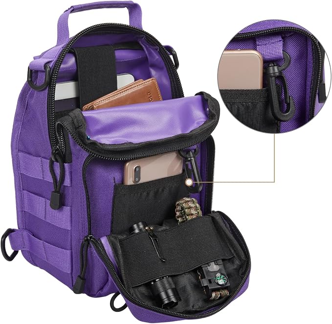 G4Free Outdoor Tactical Bag Backpack, Military Sport Bag Pack Sling Shoulder