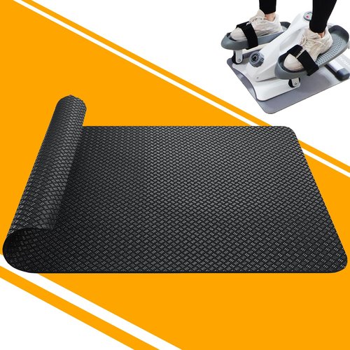Exercise Equipment Mats, 2025 Upgraded Double-Sided Non-Slip Workout Mat for Under Desk Ellipticals, Ellipse Leg Exerciser Machine Mat, Treamill Pad for Protect Hardwood Floor Carpet ﻿