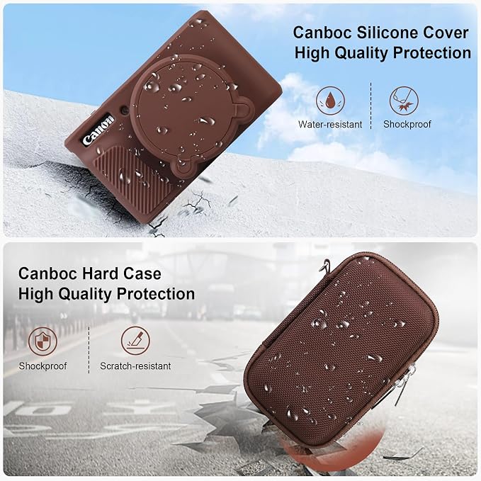 Canboc Case for Canon PowerShot SX740 SX730 HS Digital Camera, Hard Carrying