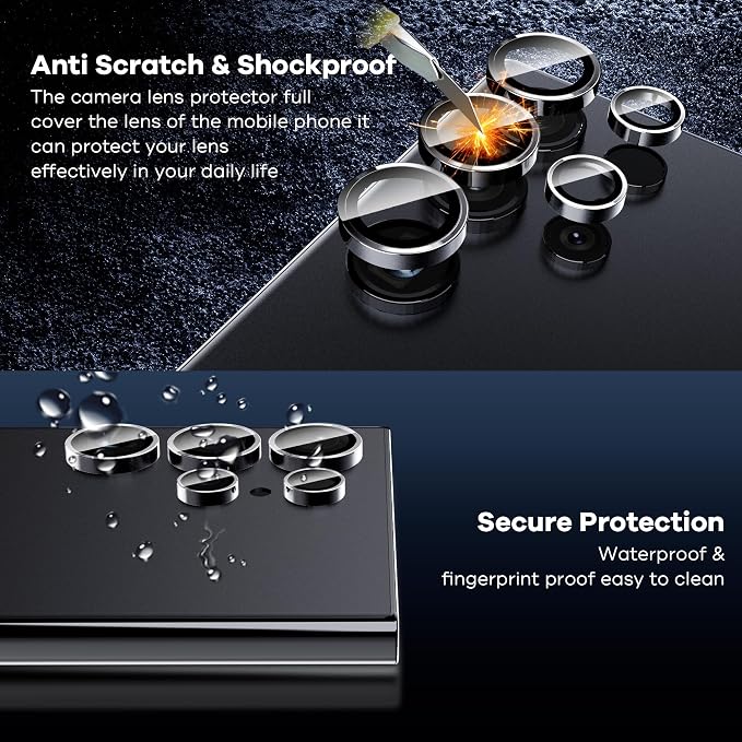 AACL 3-Pack for Samsung Galaxy S24 Ultra Screen Protector Tempered Glass