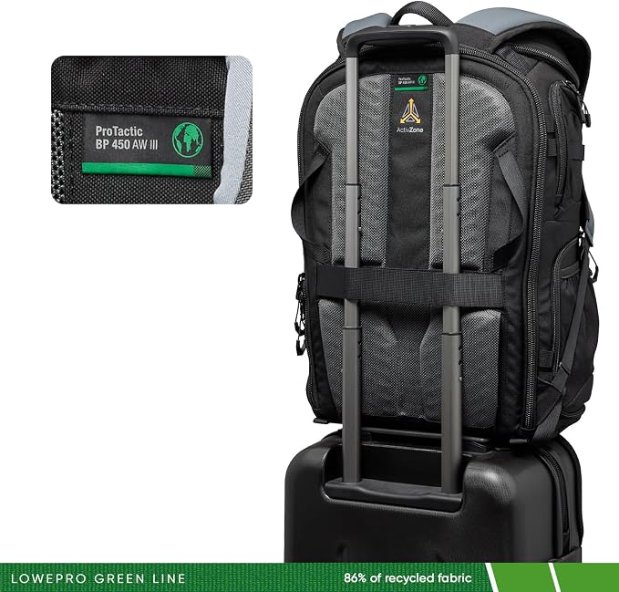 Lowepro ProTactic BP 450 AW III Camera Backpack, 4-point Access, Professional