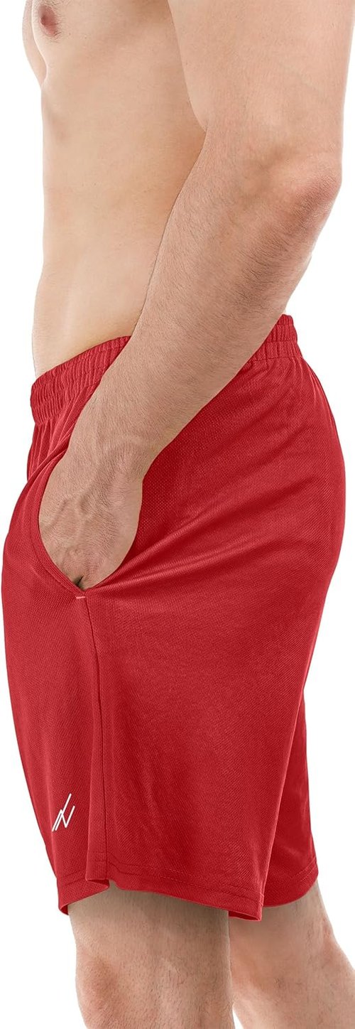 NY Threads Men's Athletic Shorts - Quick Dry Lightweight Workout Gym Shorts with Pockets