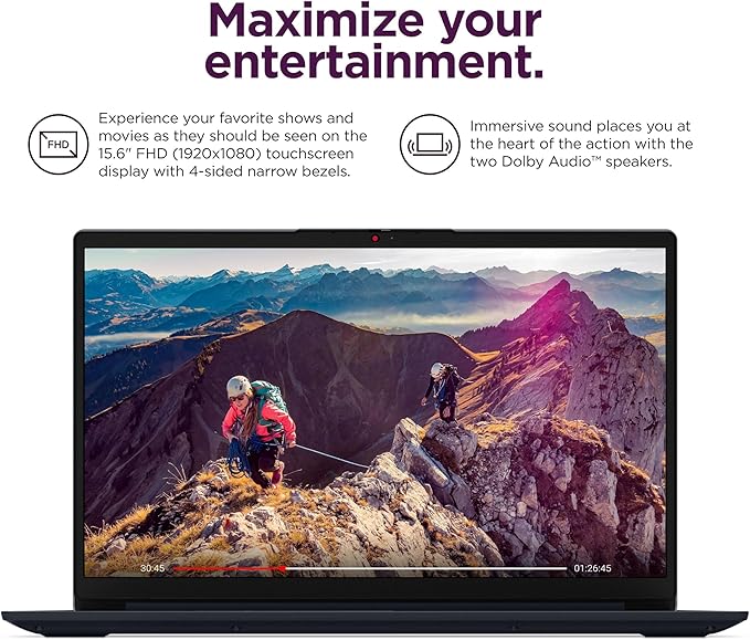 Lenovo Laptop, 15.6" FHD Touchscreen, Intel i5-1335U, 24GB RAM, 1TB SSD | up to 4.60 GHz, WiFi 6, HUB Docking Station, Long Battery Life, Windows 11 Home, 2026 Edition for Home Business