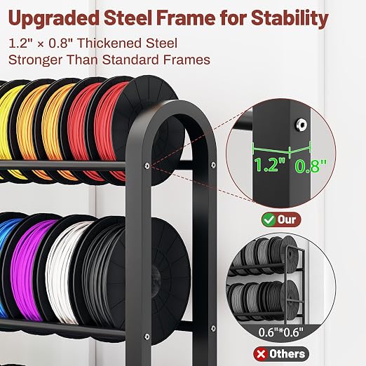 7-Tier 3D Printer Filament Storage Rack