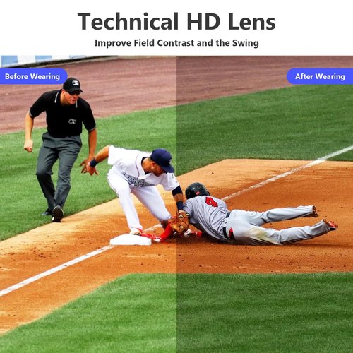 Karsaer Oversized Sports Sunglasses for Men Women, Large Frame UV Protection Eyewear, Ideal for Baseball Running Cycling Golf