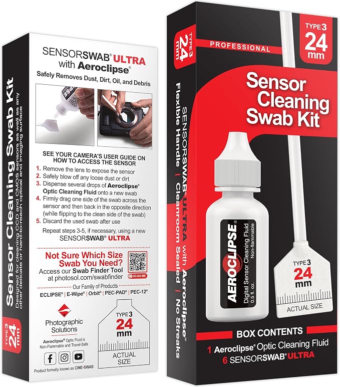 Sensor Cleaning Swab Kit
