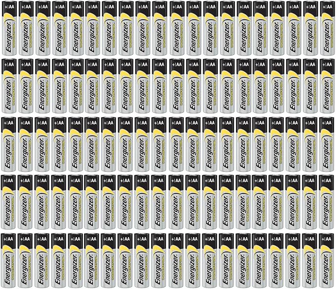 100 count Energizer Industrial AA EN91 Alkaline 1.5v Batteries LR06