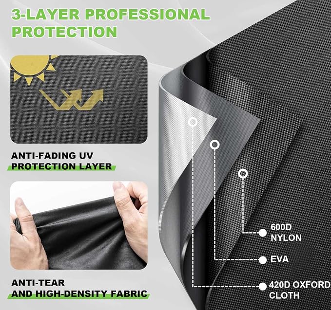 Printer Dust Cover for Epson EcoTank ET-4800, Heavy-Duty 600D Nylon Printer