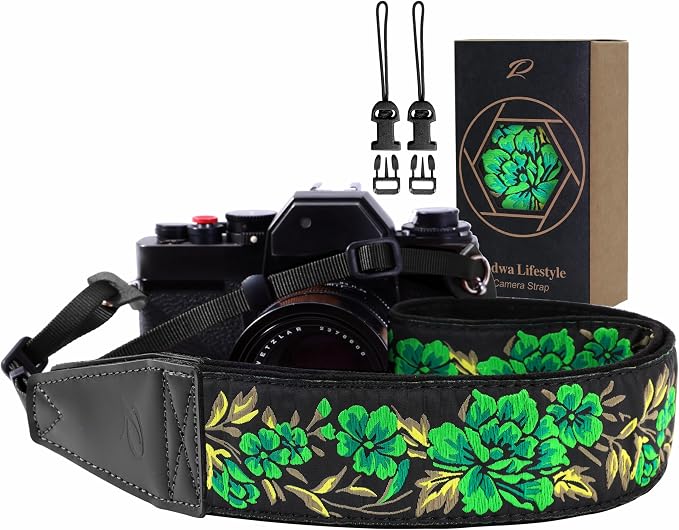 Padwa Lifestyle Green Rose Camera Strap