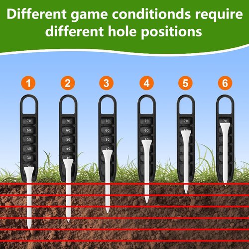 karamagic 7Pcs Golf Accessories Kit, Include Golf Club Cleaner Towel Ball Bag Divot Tool Score Counter Range Chart Card Tee Elevator
