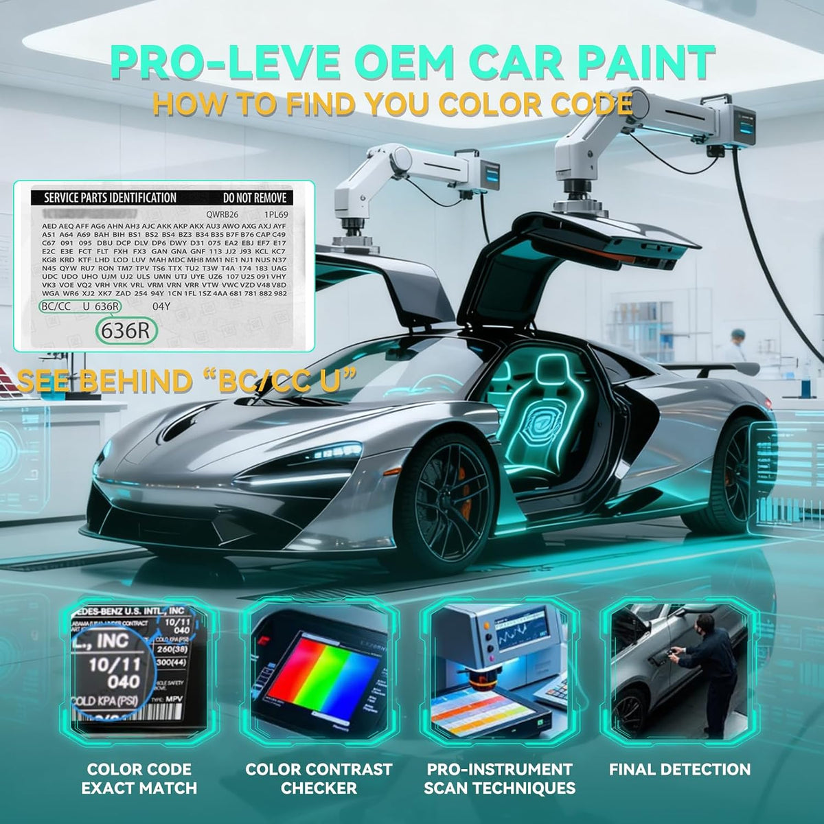 Satin Steel Gray Metallic(G9K/WA464C) Touch Up Paint Compatible with GMC Car Paint Pen Scratch Repair Automotive Scratch Remover Fix Exact Color Match