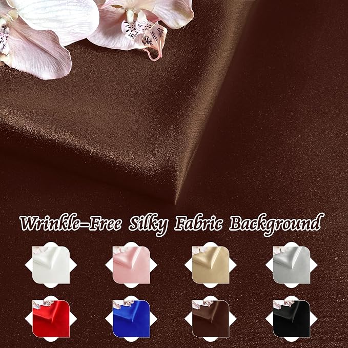 RUDONG M Satin Photography Backdrop 3.3x2.5ft