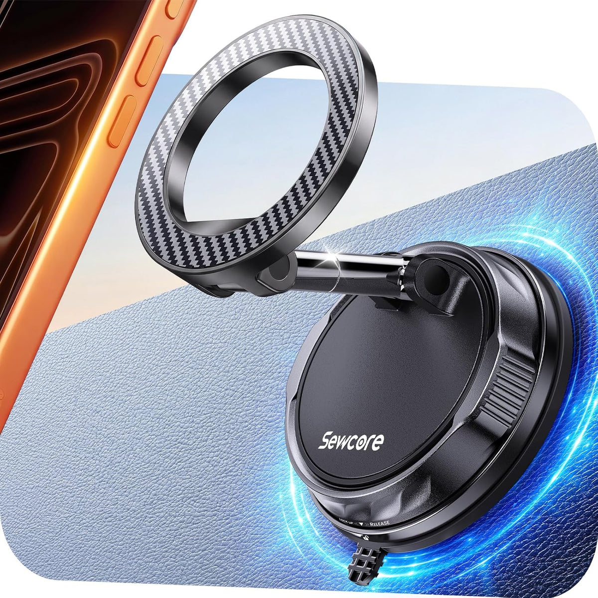 for Magsafe Car Mount, [2026 Ultra Vacuum] Magnetic Phone Holders