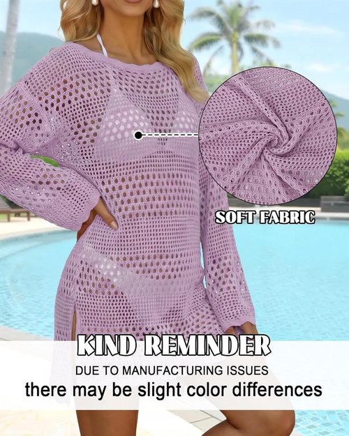 CoCozy Swimsuit Cover-Up - Stylish Crochet Beach Dress for Women | Perfect for Vacation & Poolside Wear