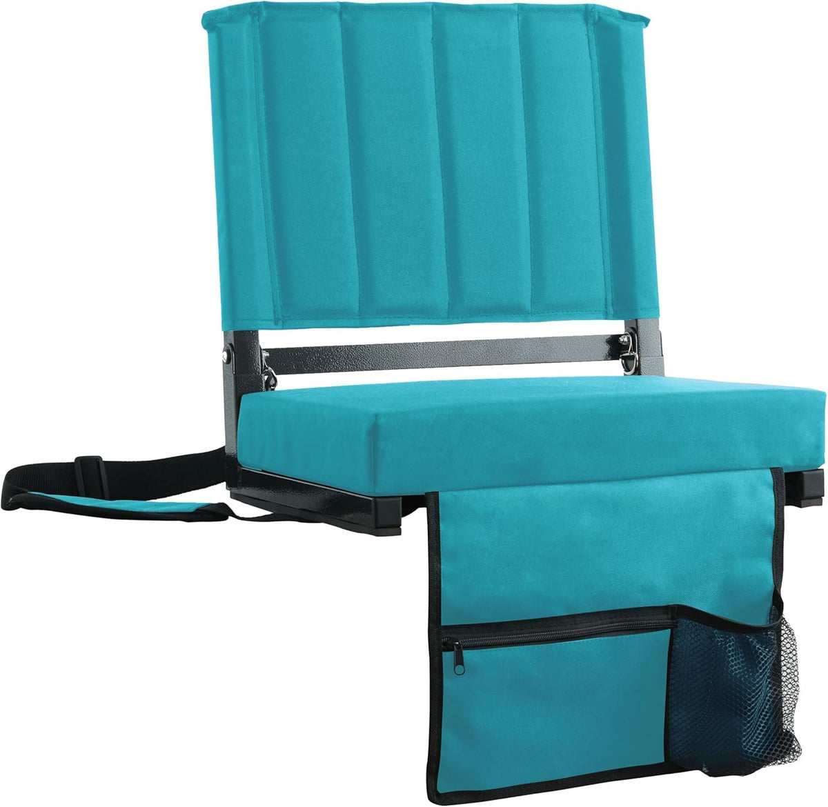 Sport Beats Stadium Seats - Comfortable Bleacher Chairs with Back Support & Cushion | Cyan, 1pc Regular (17" W x 12" D x 16.5" H)