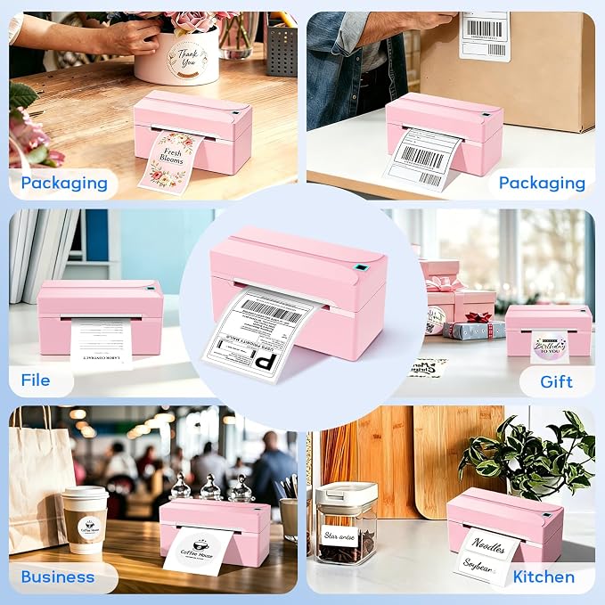Shipping Label Printer, 4X6 Bluetooth Thermal Label Printer