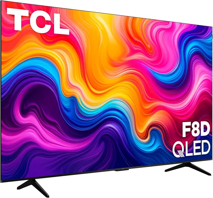 TCL 85-Inch Class F8D Series 4K QLED (85F8D, 2026 Model) with Dolby Vision HDR & Dolby Atmos, Smart Fire TV, Alexa+, 144Hz Refresh Rate, Game Accelerator 288, High Brightness LED Backlight