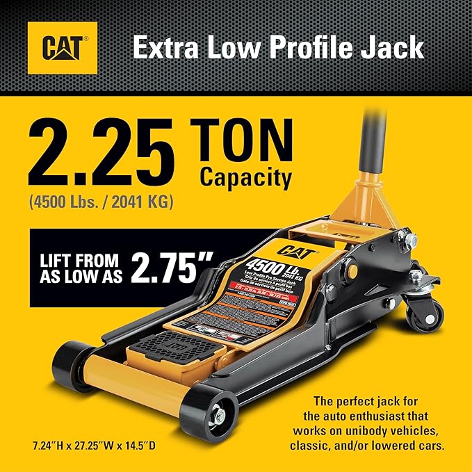 Cat 4500 Pound Xtra Low-Profile Jack, Extra Low, Classic Cars, Lowered Vehicles - 980723ECE