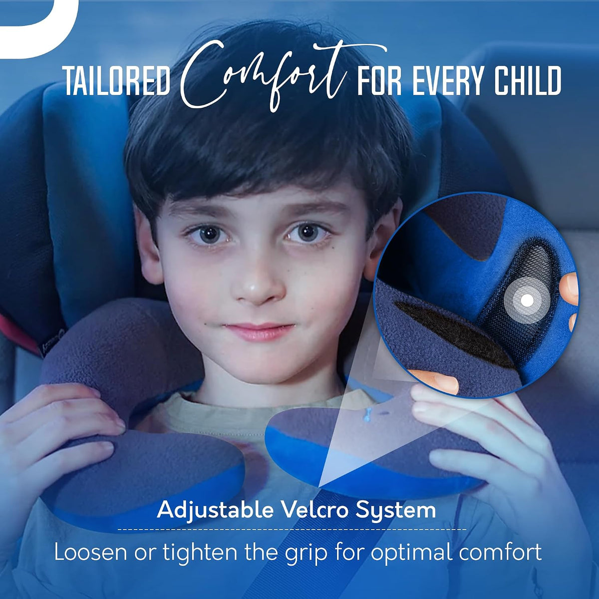 BCOZZY Kids Travel Neck Pillow (3-7 Y/O)- Patented Soft Toddler Pillow for Head & Chin Support in Car Seat, Airplane, and Road Trip Sleeping. Adjustable Size. Fully Washable. Carry Bag. Small, Hearts