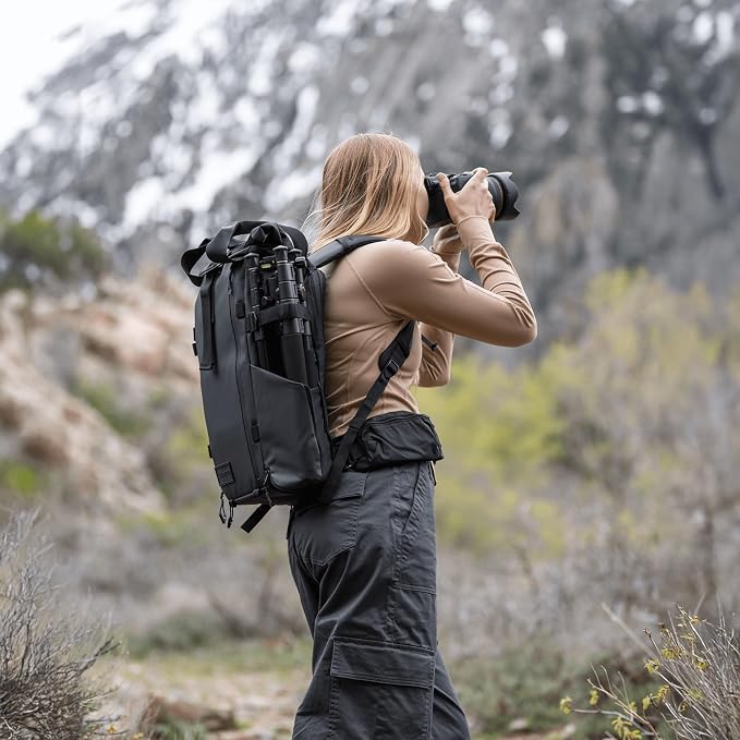 WANDRD PRVKE Rolltop 31L V4 Camera Backpack – Expandable Weatherproof Travel Bag
