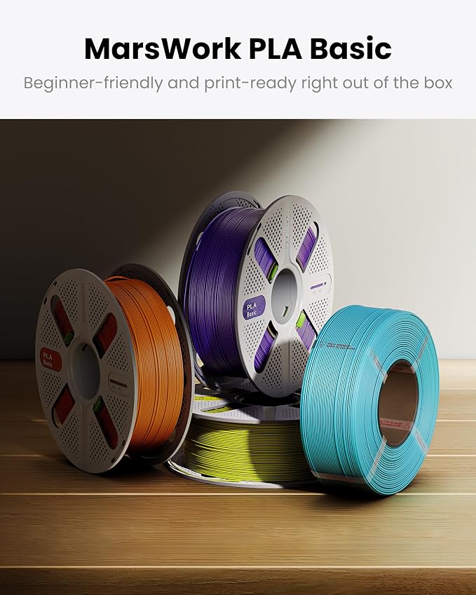 PLA Basic, Pre-Dried Refill Filament 4-Pack Bundle
