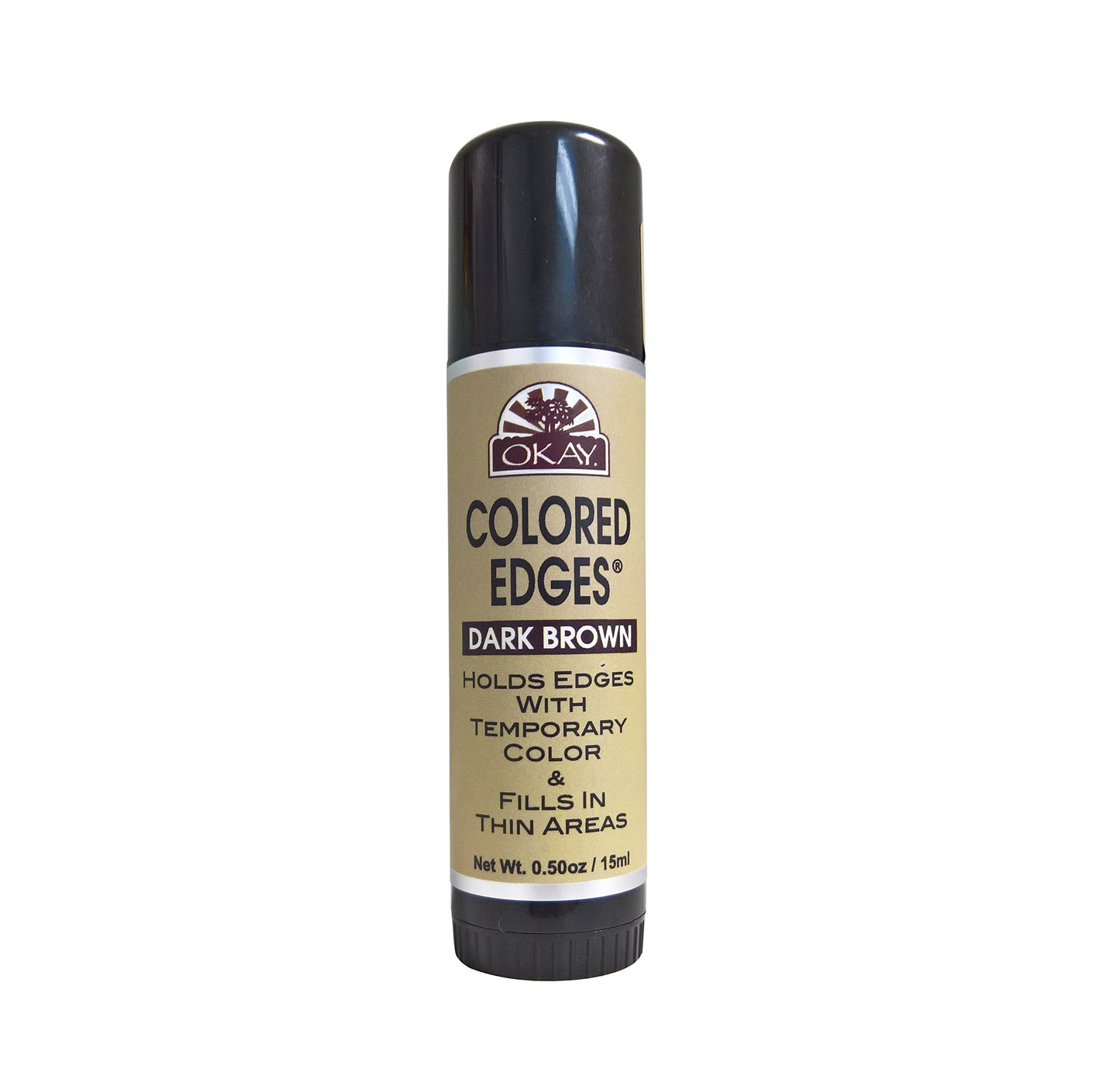 Okay Okay-Edgedbt1 0.5 Oz & 15 Ml Colored Edges Dark Brown Tube Stick