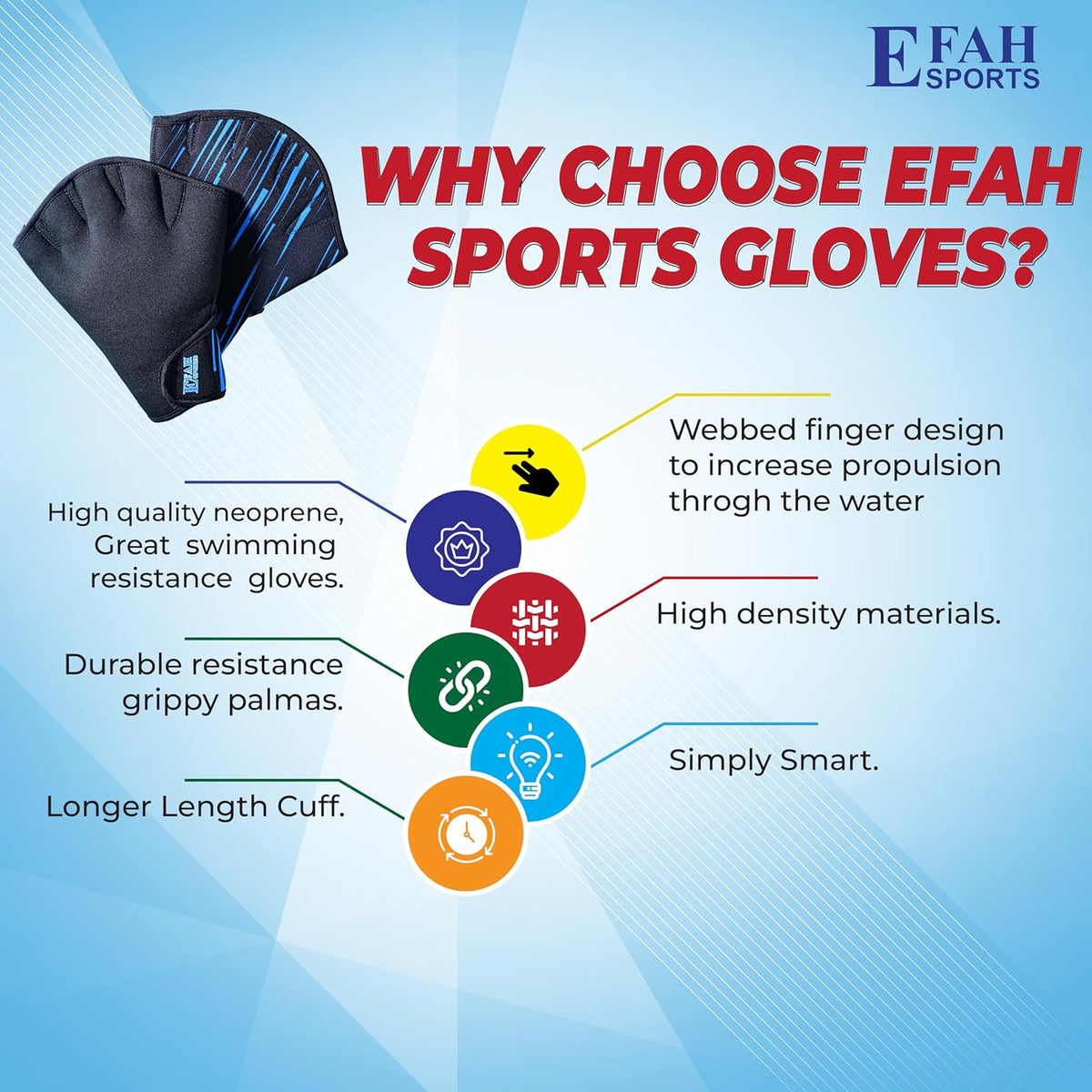 Skiennix Swimming Gloves - Neoprene Webbed Fitness Gloves for Aquatic Training | Men, Women, Children