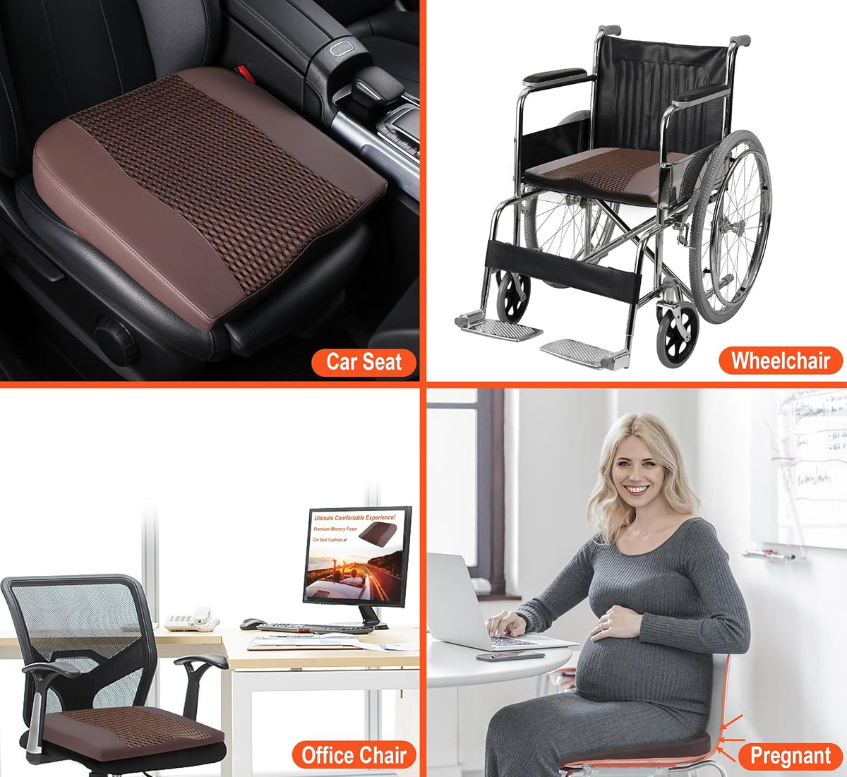 Lofty Aim Car Seat Cushion, Memory Foam Car Seat Cushions for Long Driving