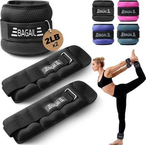 BAGAIL Weighted Vest 10 lb - Black | Includes 4 lb Ankle and Wrist Weights - Perfect for Workouts