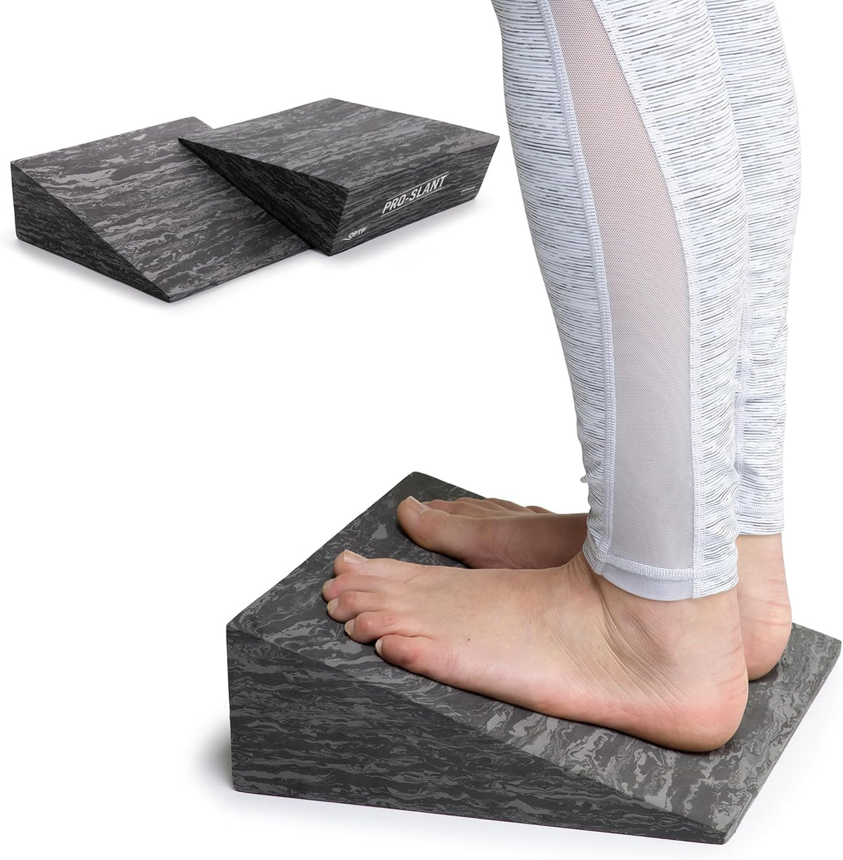 OPTP PRO-Slant Foam Incline Squat Wedge Pair - Ideal for Squats, Rehabilitation & Stretching
