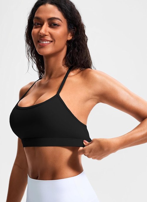 JOYSPELS Comfy Racerback Sports Bras - Removable Pads for Workout & Daily Use | A-C Cups