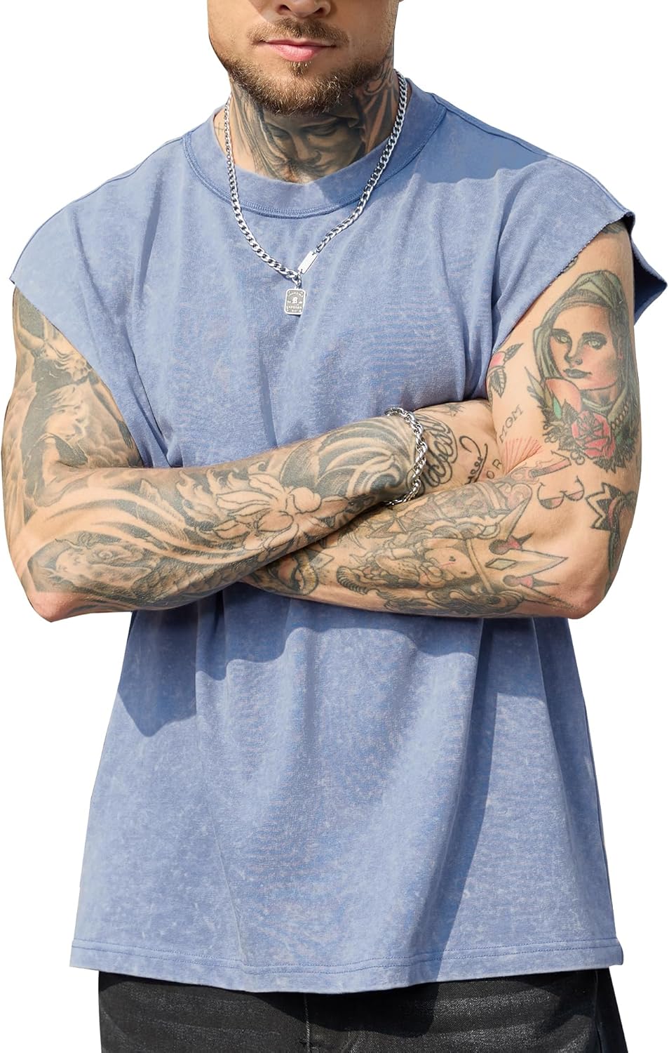 PLEPAN Men's Muscle Tank Tops - Sleeveless Workout Tee for Gym | Stylish & Comfortable Fit