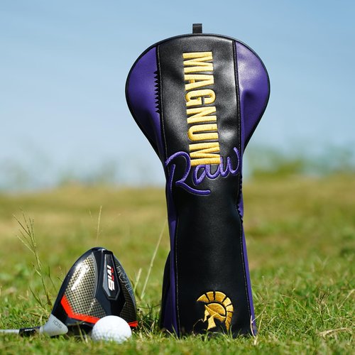 Golf Headcovers - Funny Golf Club Covers - Driver Headcover with PU Leather - Hybrid Fairway Wood Headcover - Waterproof - Mallet & Blade DF3 Putter Cover with Soft Lining Present Birthday Present
