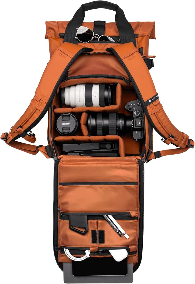 WANDRD PRVKE Rolltop 15L V4 Photography Bundle – Compact Travel Camera Backpack