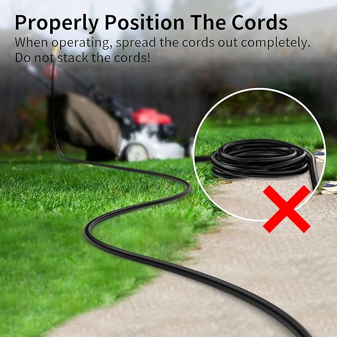 HUANCHAIN Indoor Outdoor Black Extension Cord 75 Ft Waterproof, 16/3 Gauge Flexible Cold-Resistant Appliance Extension Cable Outside, 10A 1250W 16AWG SJTW, 3 Prong Electric Cord, ETL