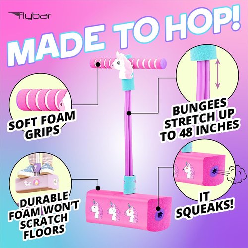 Flybar My First Foam Pogo Jumper - Safe & Fun Pogo Stick for Kids Ages 3+ | Supports Up to 250lbs