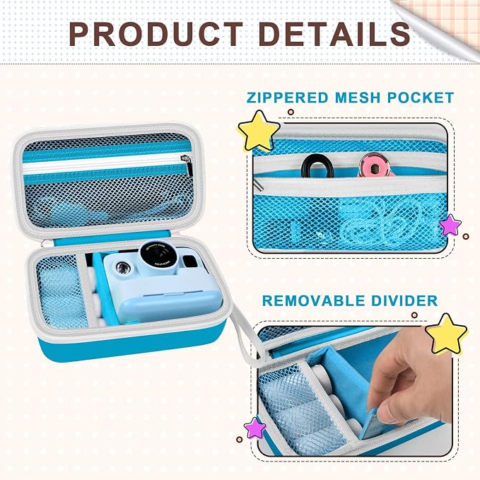 Kids Instant Print Camera Case Compatible