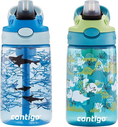 Contigo Aubrey Kids Water Bottle - Leak-Proof Design | Fun Colors & Easy Grip