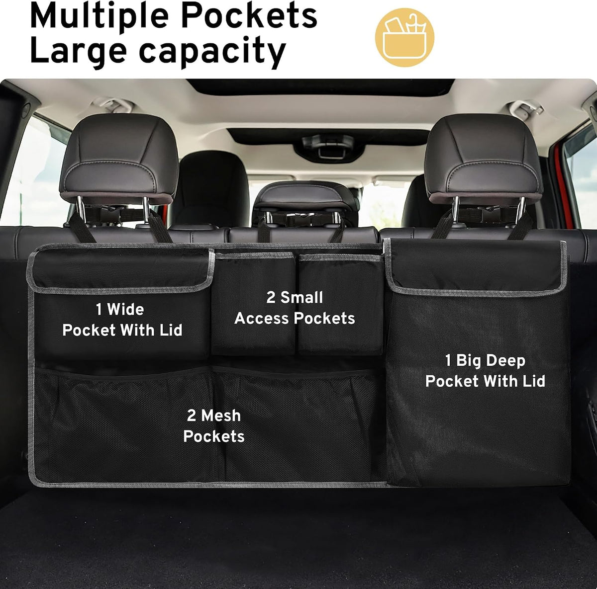 Car Trunk Organizer Storage for Chevy Equinox Traverse Trax Tahoe Blazer