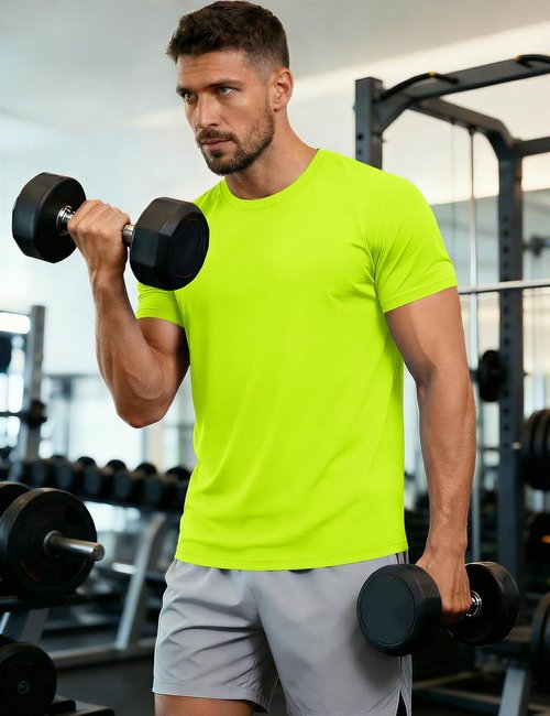 MAGCOMSEN Men's Short Sleeve Athletic Shirts - Moisture-Wicking, UPF 50+ Cooling Workout Tops | 2 Pack
