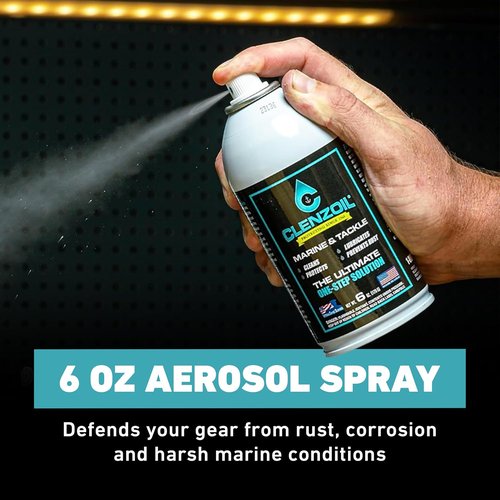 CLENZOIL Marine & Tackle Fishing Gear Oil Lubricant - Perfect for Reels, Motors & Downriggers - Easy Applicator