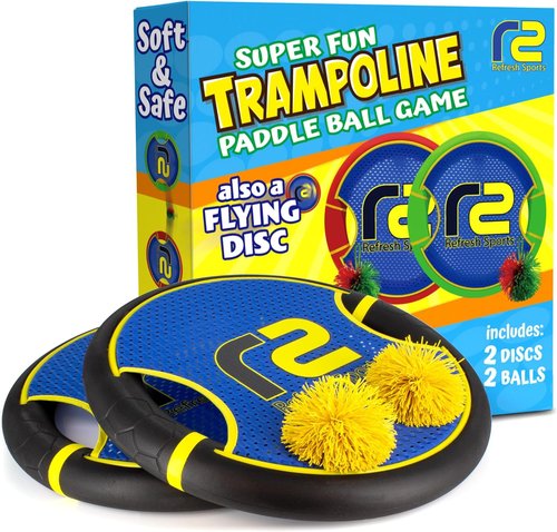 **Fun Bouncy Paddle Game - Soft Foam Toss & Catch Set for Safe Indoor/Outdoor Play | Perfect Gift for Kids**