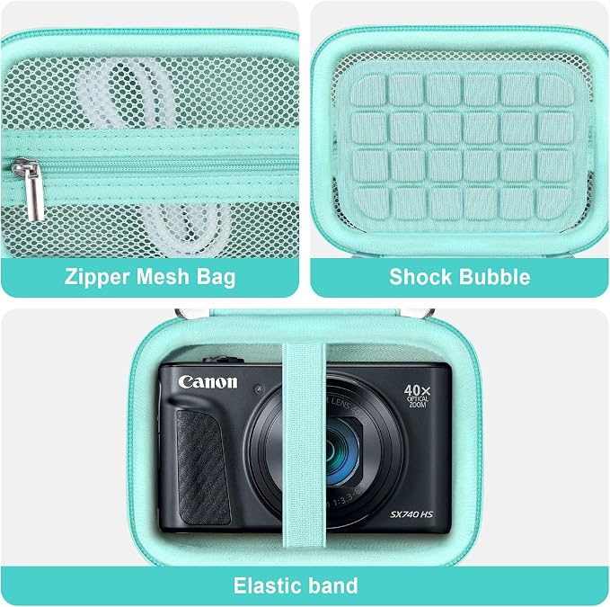 Hard Carrying Case for Canon PowerShot SX740 HS/ELPH 360 HS/ SX730 HS/ SX720