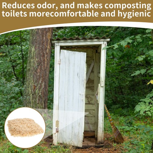 LEIFIDE 5.5 Pounds Composting Toilet All Natural No Chemicals Composting Sawdust for Indoor & Outdoor Organic Compost Toilets, No More Odor