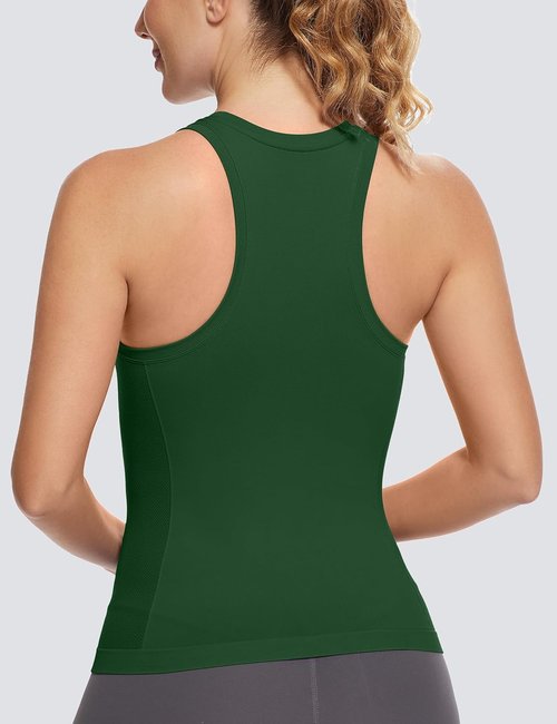 MathCat Racerback Workout Tank Tops for Women - Seamless Muscle Design | Sizes XS-L