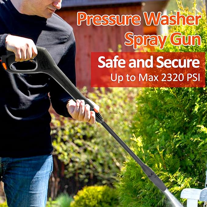 Bear Force High Pressure Power Washer Water Spray Gun, Replacement Pressure Washer Gun, Compatible with Portland Pulsar Taskforce Powerwasher Taskmaster Electric Pressure Washers