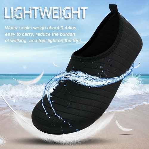 ANLUKE Water Shoes - Quick-Dry Barefoot Aqua Yoga Socks for Men & Women | Ideal for Beach & Surf